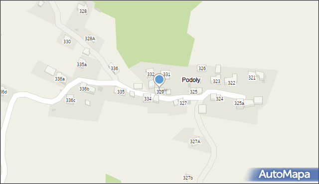 Krzeszów, Krzeszów, 329, mapa Krzeszów