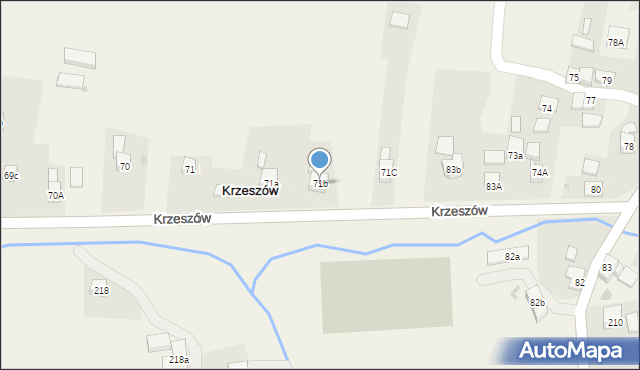 Krzeszów, Krzeszów, 71b, mapa Krzeszów