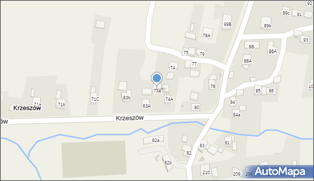 Krzeszów, Krzeszów, 73a, mapa Krzeszów