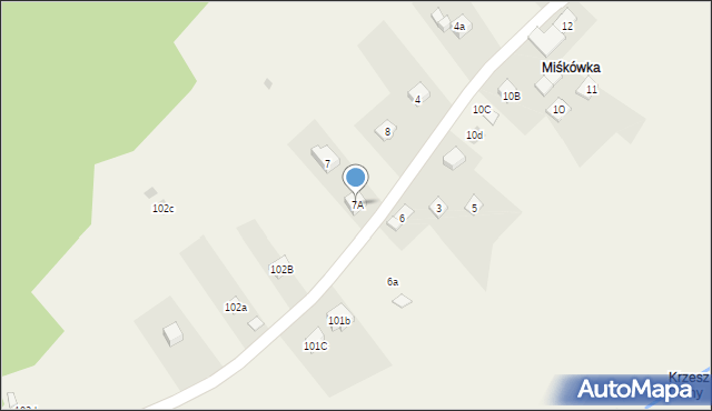 Krzeszów, Krzeszów, 7A, mapa Krzeszów