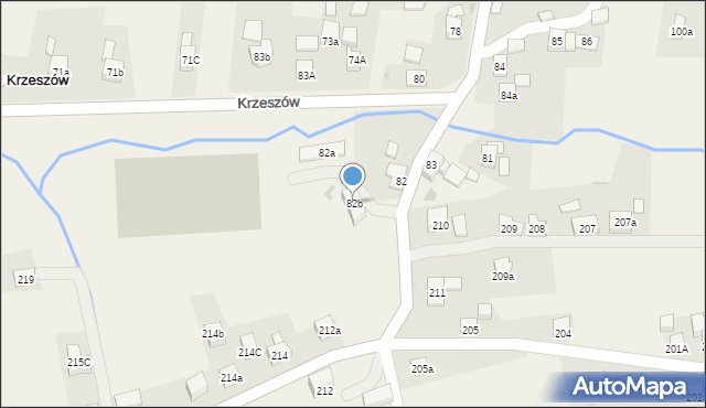 Krzeszów, Krzeszów, 82b, mapa Krzeszów