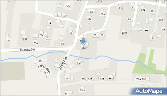 Krzeszów, Krzeszów, 84a, mapa Krzeszów