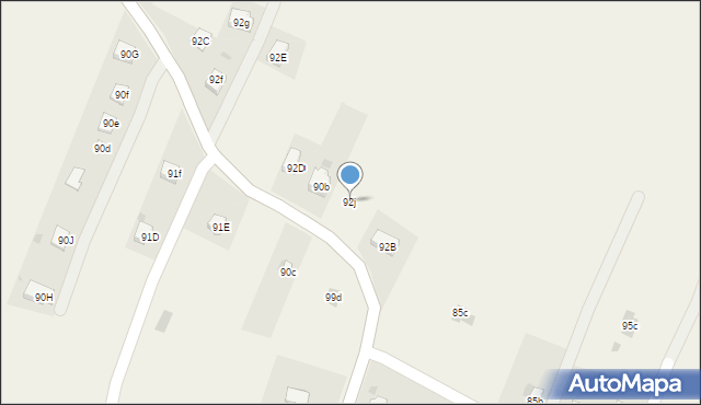 Krzeszów, Krzeszów, 92j, mapa Krzeszów
