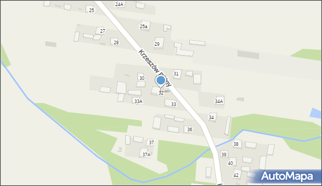 Krzeszów Dolny, Krzeszów Dolny, 32, mapa Krzeszów Dolny