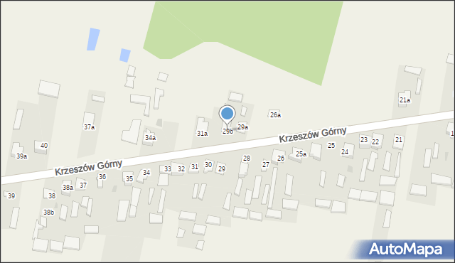 Krzeszów Górny, Krzeszów Górny, 29b, mapa Krzeszów Górny