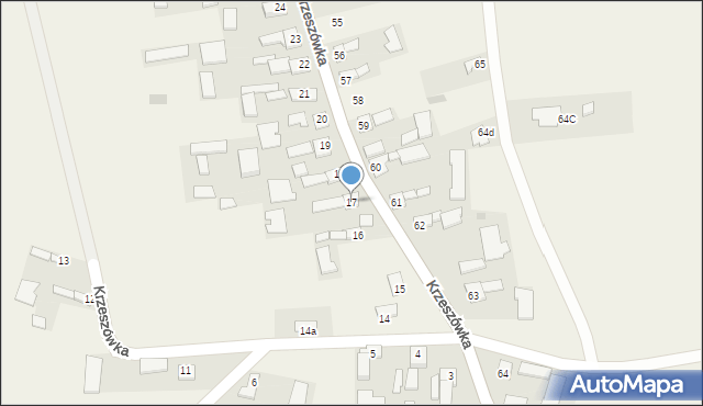 Krzeszówka, Krzeszówka, 17, mapa Krzeszówka