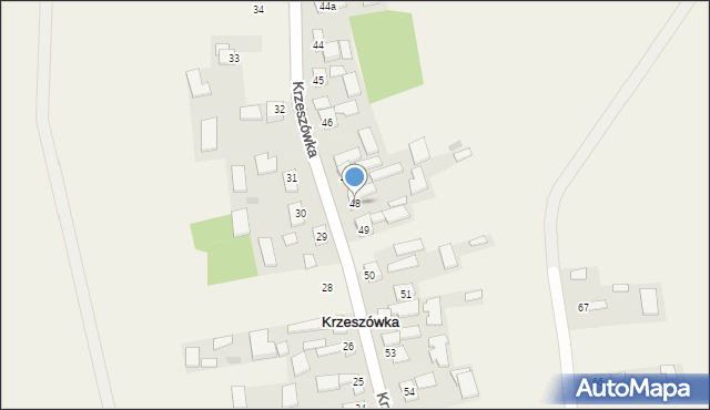 Krzeszówka, Krzeszówka, 48, mapa Krzeszówka