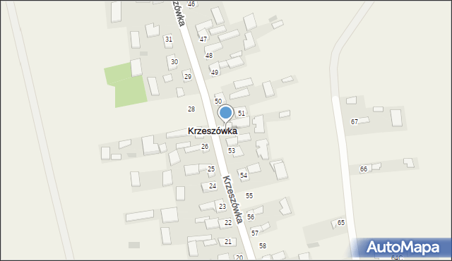 Krzeszówka, Krzeszówka, 52, mapa Krzeszówka