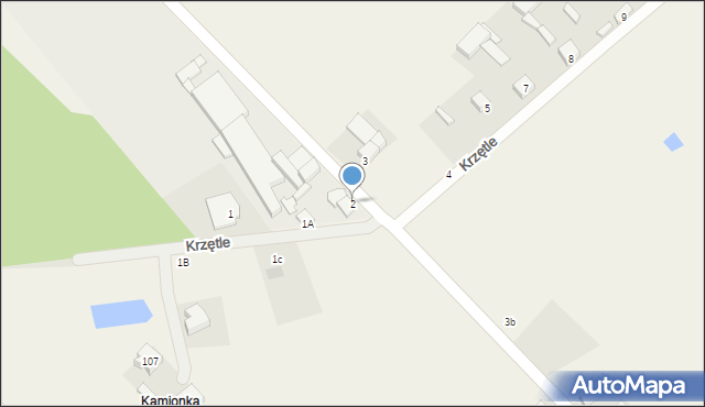 Krzętle, Krzętle, 2, mapa Krzętle