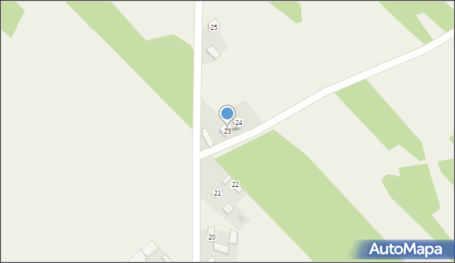 Krzętle, Krzętle, 23, mapa Krzętle