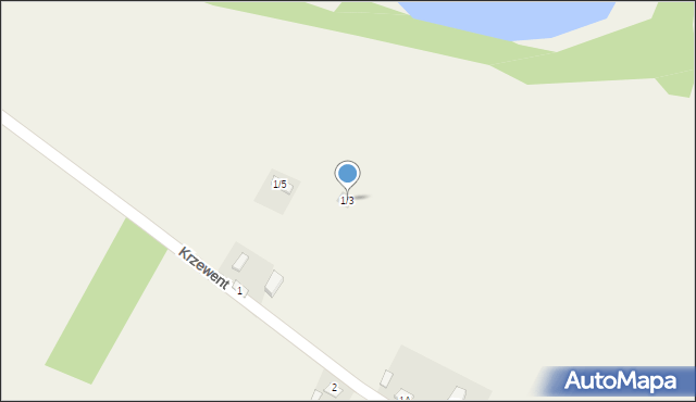 Krzewent, Krzewent, 1/3, mapa Krzewent