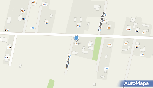 Krzewina, Krzewina, 26, mapa Krzewina