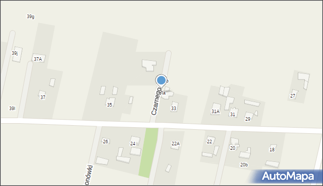 Krzewina, Krzewina, 33a, mapa Krzewina