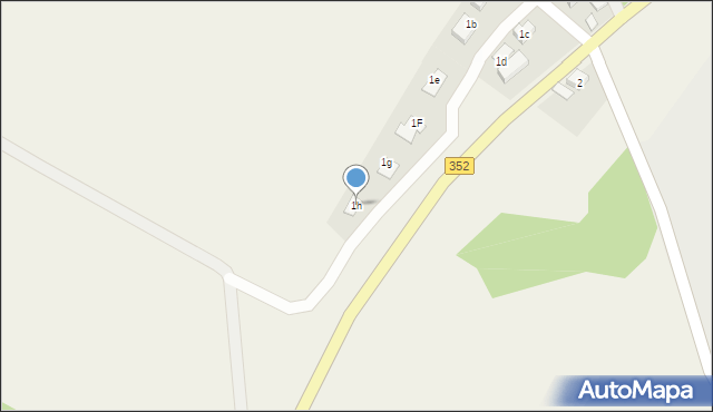 Krzewina, Krzewina, 1h, mapa Krzewina