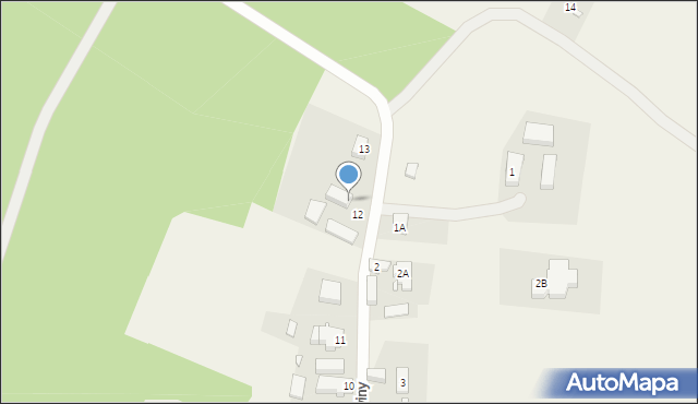 Krzewiny, Krzewiny, 12A, mapa Krzewiny