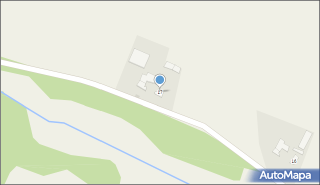 Krzewno, Krzewno, 17, mapa Krzewno