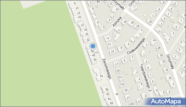 Krzewno, Krzewno, 44, mapa Krzewno