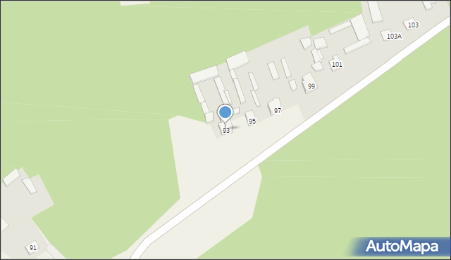 Krzewo, Krzewo, 93, mapa Krzewo