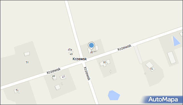 Krzewsk, Krzewsk, 46, mapa Krzewsk