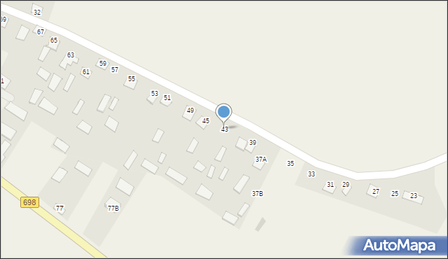 Krzyczew, Krzyczew, 43, mapa Krzyczew