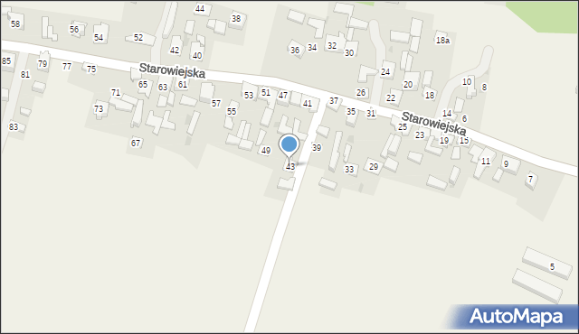 Krzykawka, Krzykawka, 43, mapa Krzykawka