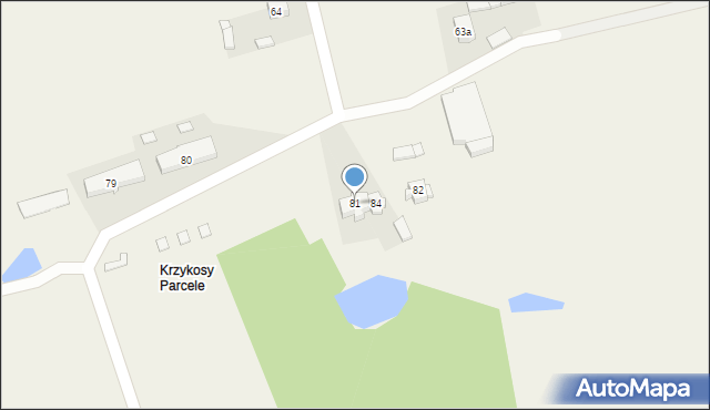 Krzykosy, Krzykosy, 81, mapa Krzykosy