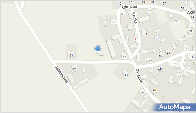 Krzykosy, Kręta, 26, mapa Krzykosy