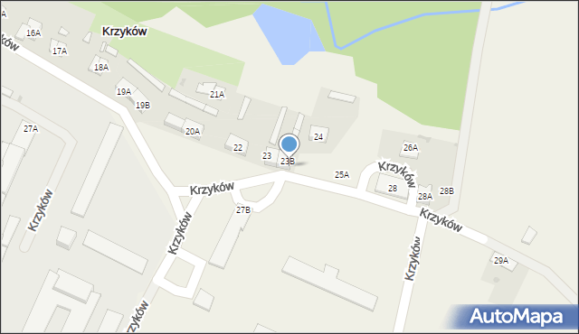 Krzyków, Krzyków, 23C, mapa Krzyków