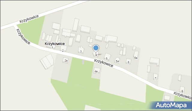 Krzykowice, Krzykowice, 4, mapa Krzykowice