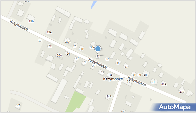Krzymosze, Krzymosze, 31, mapa Krzymosze
