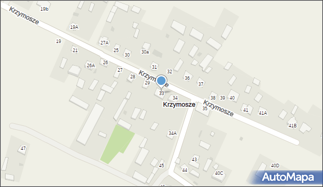 Krzymosze, Krzymosze, 33, mapa Krzymosze