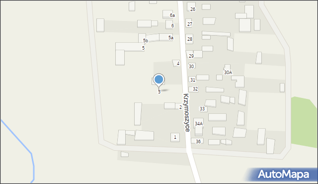 Krzymoszyce, Krzymoszyce, 3, mapa Krzymoszyce