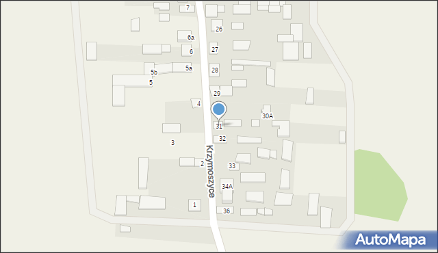 Krzymoszyce, Krzymoszyce, 31, mapa Krzymoszyce