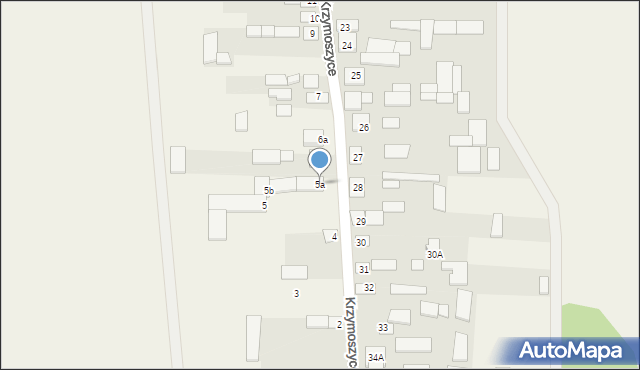 Krzymoszyce, Krzymoszyce, 5a, mapa Krzymoszyce