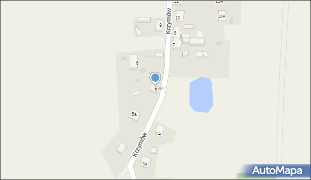 Krzymów, Krzymów, 5, mapa Krzymów