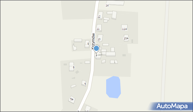 Krzymów, Krzymów, 7, mapa Krzymów