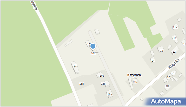 Krzynka, Krzynka, 16h, mapa Krzynka
