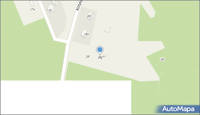 Krzynka, Krzynka, 18g, mapa Krzynka