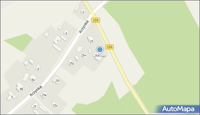 Krzynka, Krzynka, 26b, mapa Krzynka