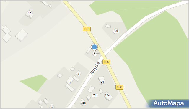 Krzynka, Krzynka, 5, mapa Krzynka