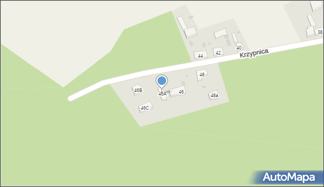 Krzypnica, Krzypnica, 46A, mapa Krzypnica