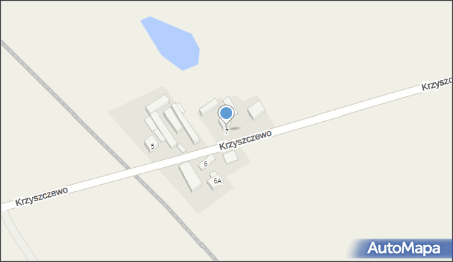 Krzyszczewo, Krzyszczewo, 7, mapa Krzyszczewo