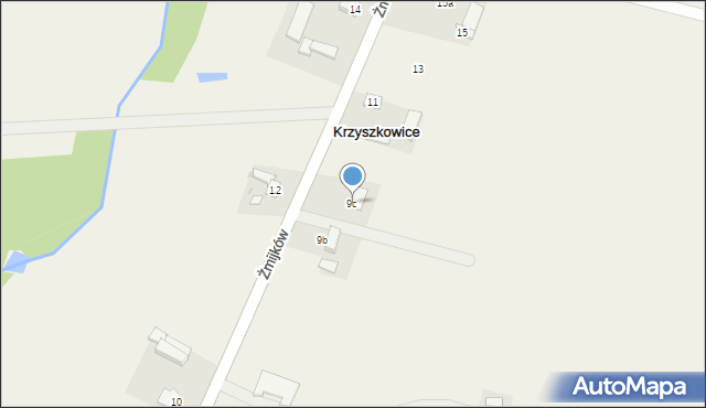 Krzyszkowice, Krzyszkowice, 9c, mapa Krzyszkowice