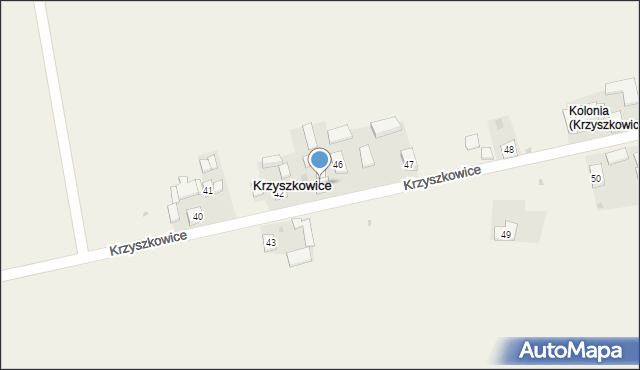 Krzyszkowice, Krzyszkowice, 44, mapa Krzyszkowice