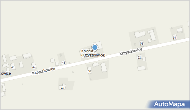 Krzyszkowice, Krzyszkowice, 51, mapa Krzyszkowice