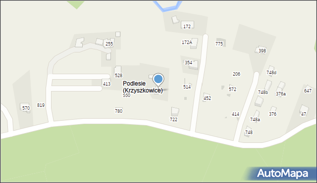 Krzyszkowice, Krzyszkowice, 154, mapa Krzyszkowice