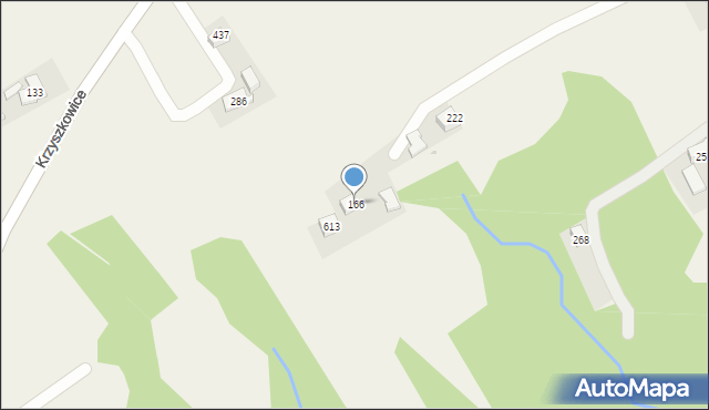 Krzyszkowice, Krzyszkowice, 166, mapa Krzyszkowice