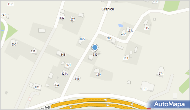 Krzyszkowice, Krzyszkowice, 332, mapa Krzyszkowice