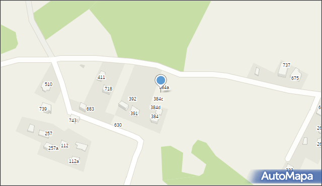 Krzyszkowice, Krzyszkowice, 384b, mapa Krzyszkowice