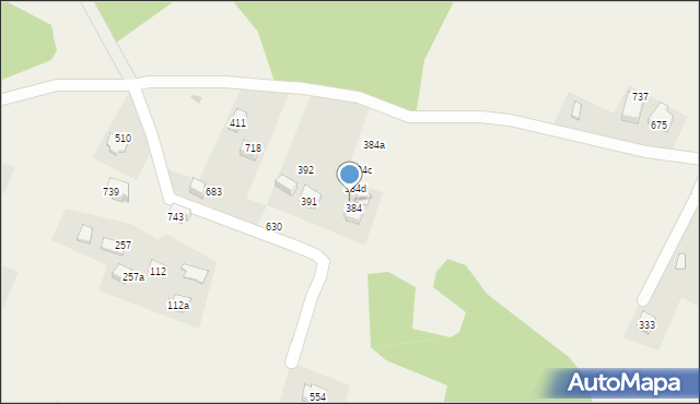 Krzyszkowice, Krzyszkowice, 384e, mapa Krzyszkowice
